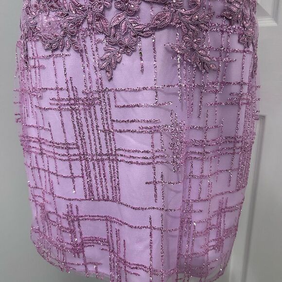 Elegant Lace Pink Prom / Honecoming Dress - Picture 5 of 14